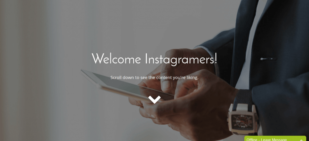 Your Brand by Nick Leffler Instagram Landing Page