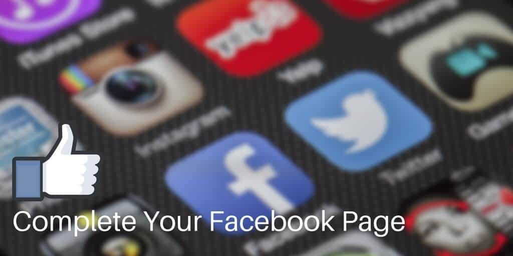 Complete Your Small Business Facebook Page