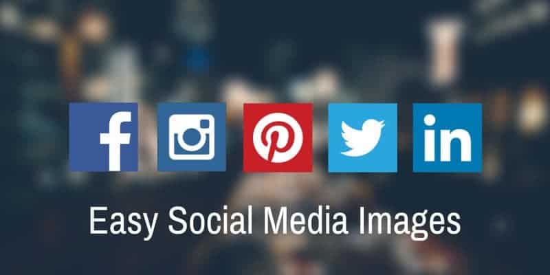 Social media icons with easy social media images.
