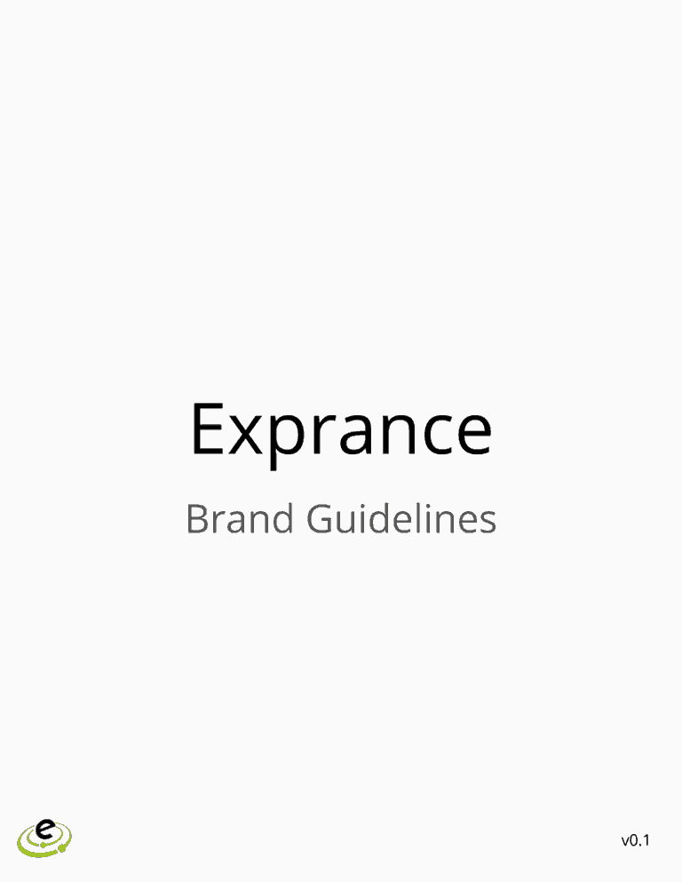 Exprance Brand Guidelines