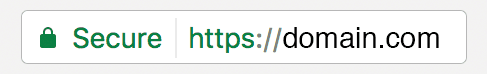 Google Chrome secure website