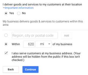 Google My Business Deliver Goods Confirmation