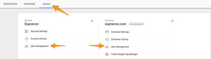 Google Tag Manager Delegate Access