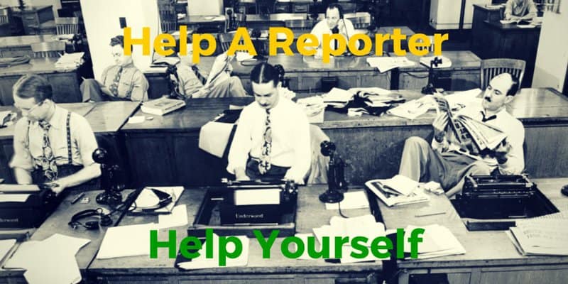 Help yourself by helping a reporter (HARO)