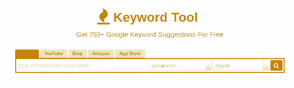 Keyword Tool Search Box