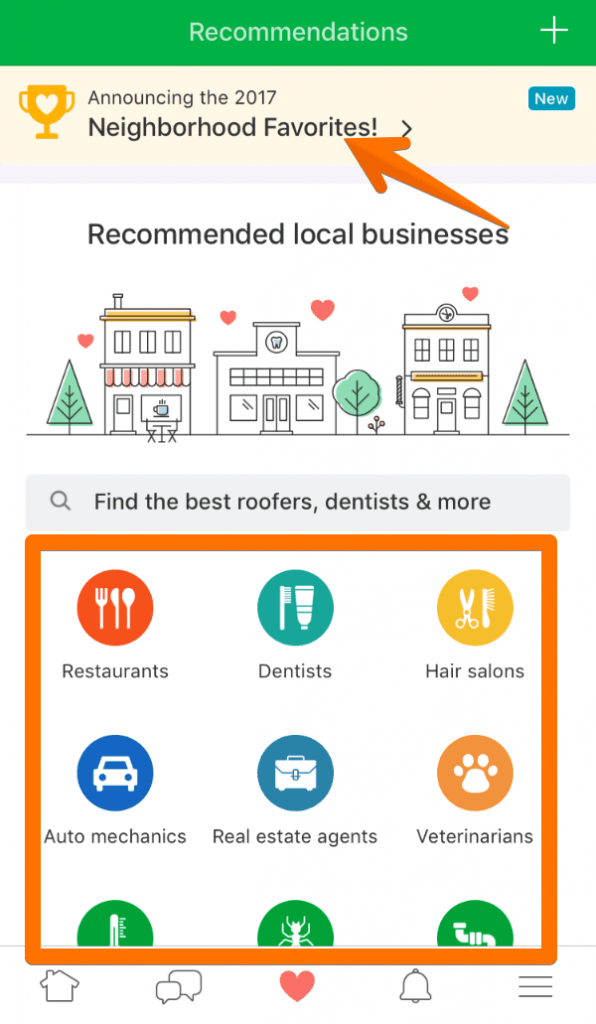 Nextdoor Business Recommendations Tab