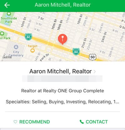 Nextdoor Real Estate Agent Business Page