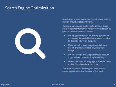 Online Presence Report Search Engine Optimization