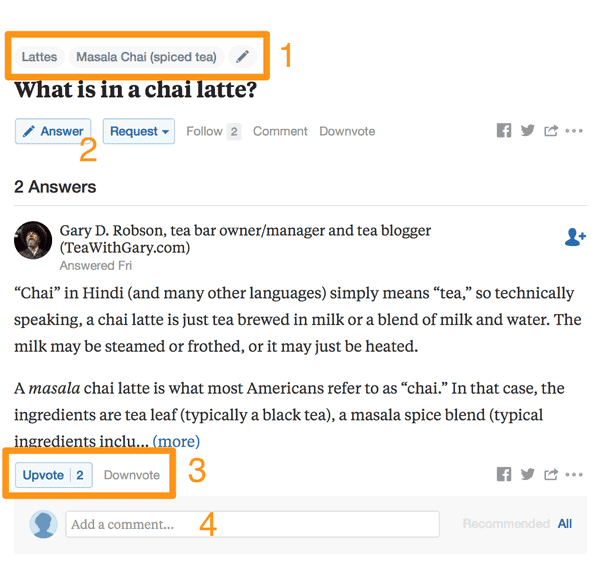Quora Question Answer page
